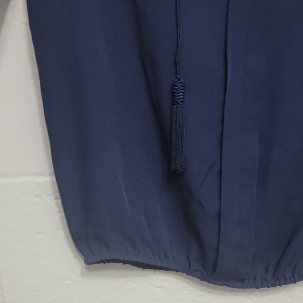 Joie Deep Blue Silk Blouse with Tassel Details - Picture 8 of 14